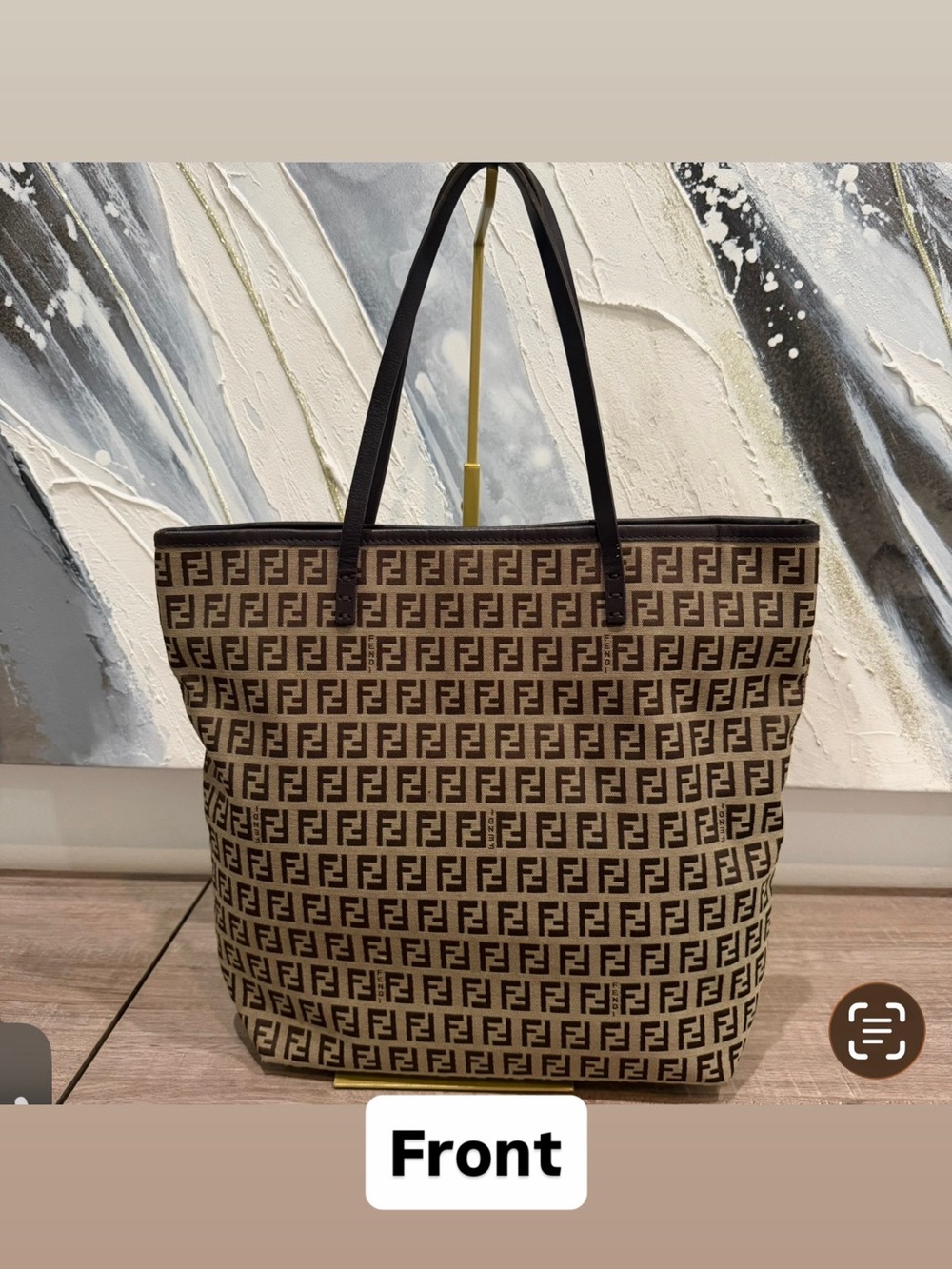 Fendi Brown Monogram FF Canvas Tote